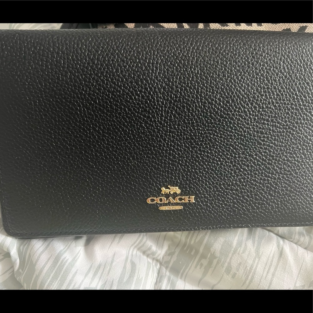 BRAND NEW!! Black leather COACH Crossbody Purse